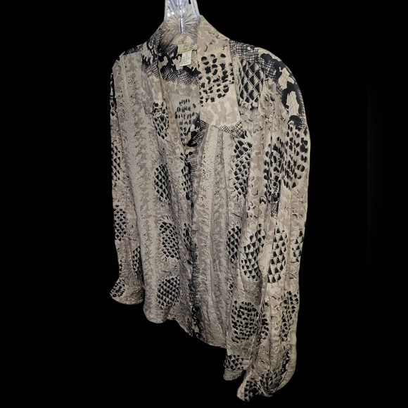 FU DA Fine Silk Shirt  Size L - Picture 7 of 8